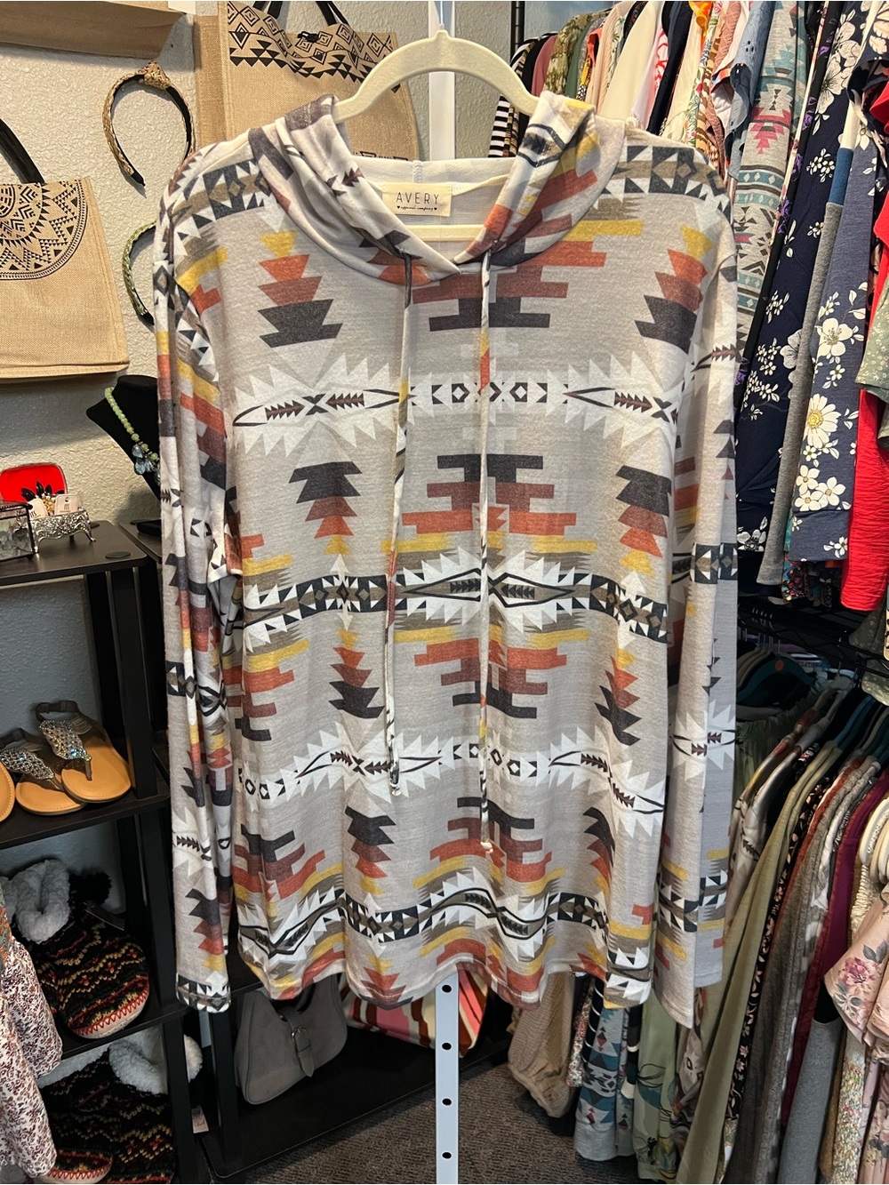 Avery Geometric Patterned Apparel